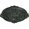 Ekena Millwork Hamilton Ceiling Medallion (Fits Canopies up to 3 3/4"), 17 3/8"OD x 1 3/4"P, Painted Turtle Crackle CM17HAPTC - alternate 4